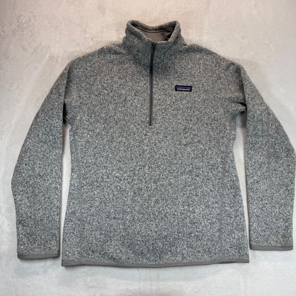Patagonia Sweaters - Patagonia‎ Better Sweater 1/4 Zip Fleece Pullover Gray Heathered Medium